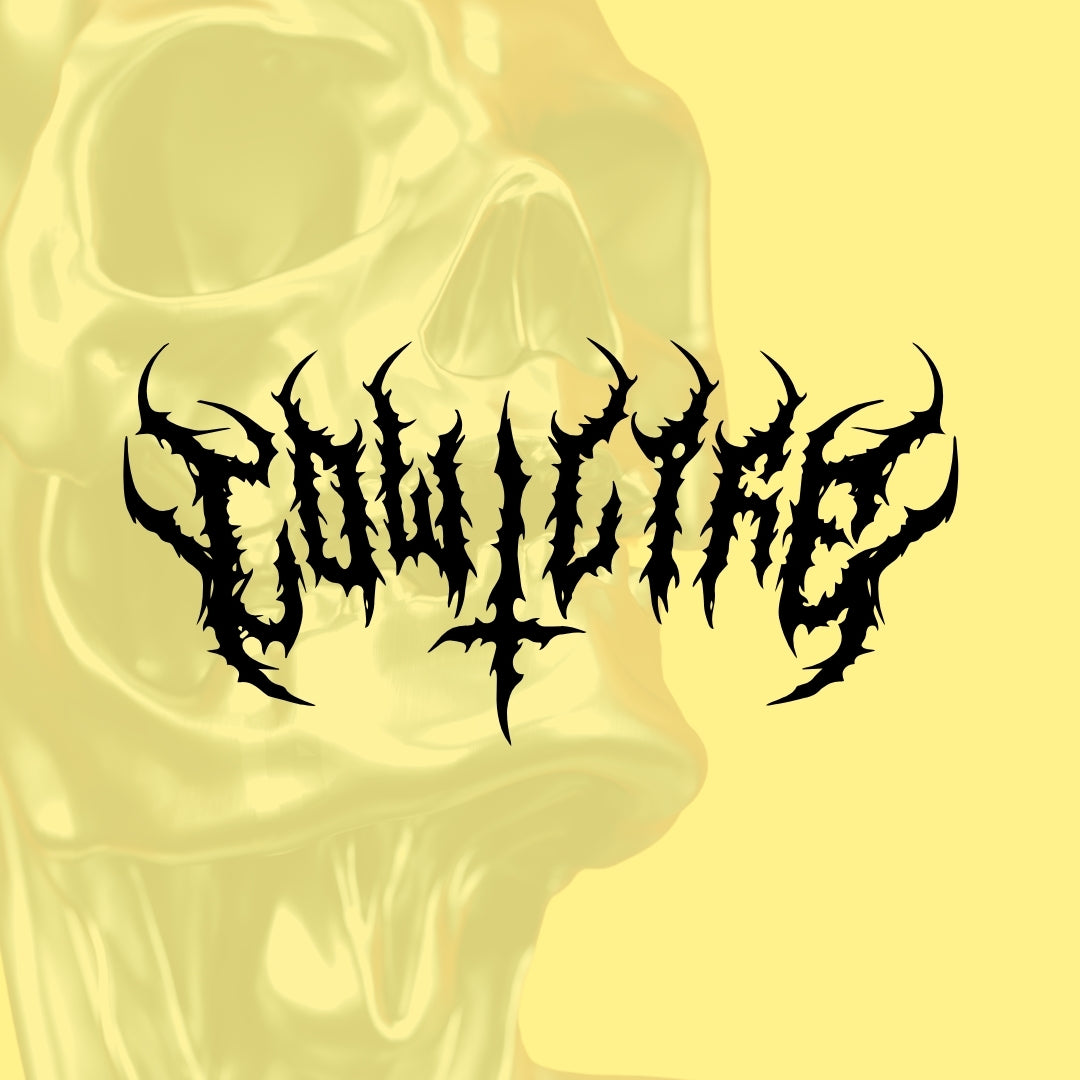 Heavy Metal Font Low Life Vinyl Decal