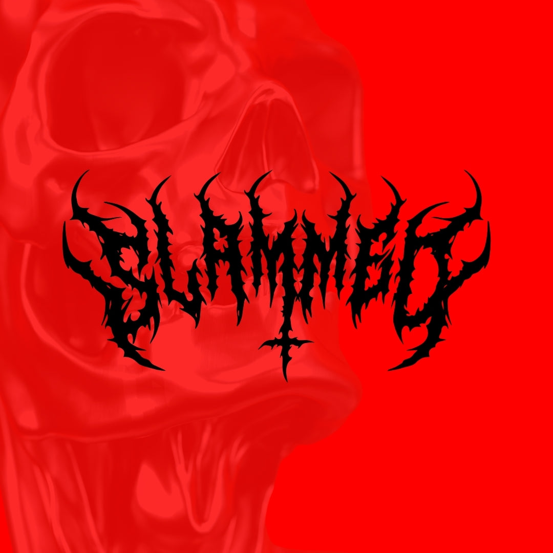 Heavy Metal Font Slammed Vinyl Decal