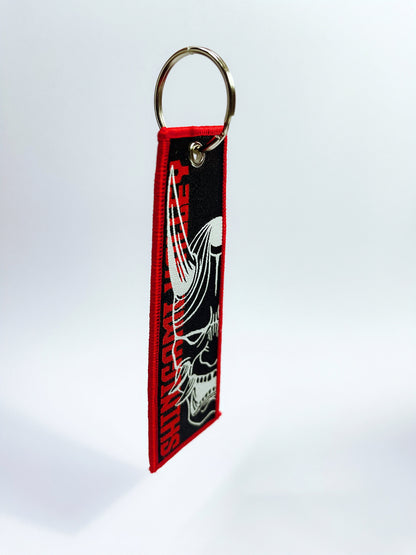 Oni Mask Shinigami Valley Jet Tag Keychain