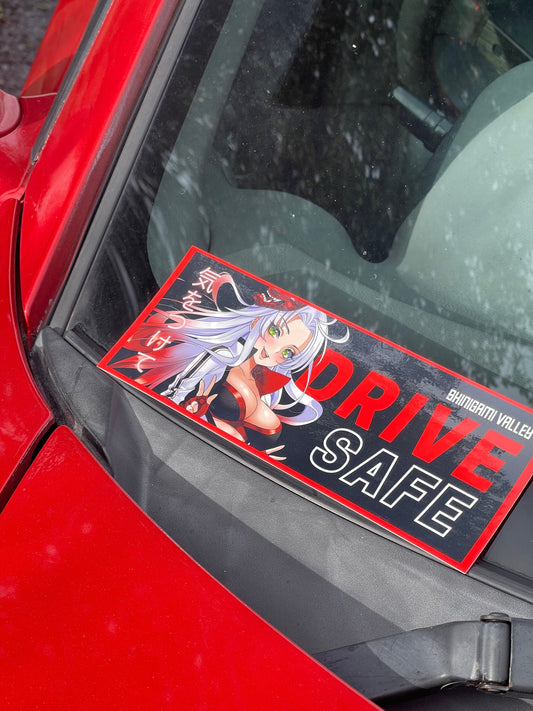 Drive Safe (Red) Slap Sticker